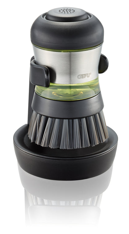 Четка за миене на съдове с отцедник SWIFT черно/сребристо