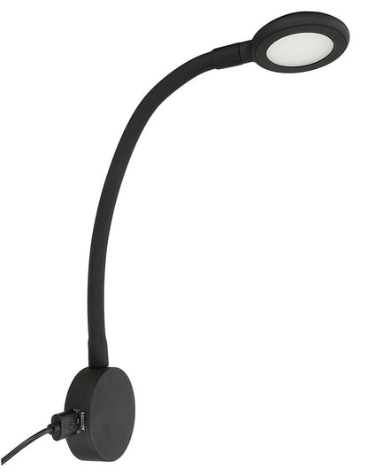 Гъвкава лампа H.A.B.A Verona с USB-C, черна