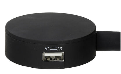 Гъвкава лампа H.A.B.A Verona с USB-C, черна