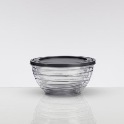 Комплект купички с капаци, 3 бр. прозрачни