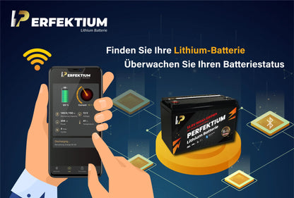 Perfektium литиева батерия 310Ah 12V LiFePO4 за под седалката Smart BMS Bluetooth отопление