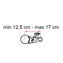 FIAMMA Bike Block Pro S1, 12,5 - 17 см, алуминий / черен