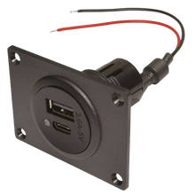 EV PRO CAR Power USB-C/A двоен контакт с монтажна плоча 12 - 24 V