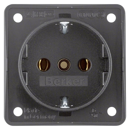 Контакт Berker Цвят сив