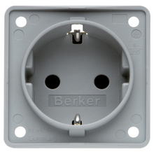 Контакт Berker Цвят сив