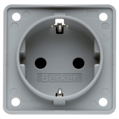 Контакт Berker Цвят сив